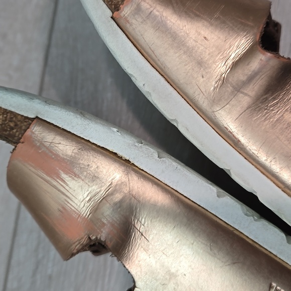 Birkenstock Women Arizona Rose Metallic Sandals Shoes Sz 37/6 Regular - Picture 11 of 14